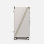 Beige checked luggage, The Large Trunk Essential by Armoir